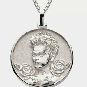 Sterling Silver Frida Kahlo Pendant